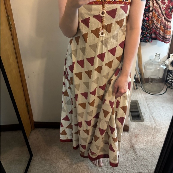 Zola Earthly Fashions Earth Tone Geometric Tunic Dress - Picture 6 of 10